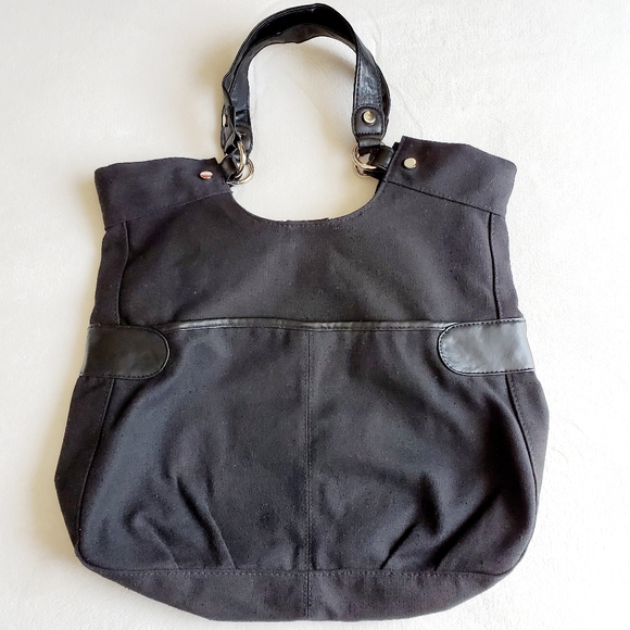 Roots Black Canvas Tote - Picture 2 of 3